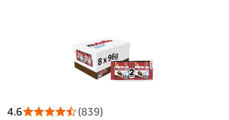 16 Nutella And Go Packs
