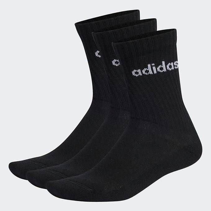 Adidas Linear Crew Cushioned Socks 3 Pairs