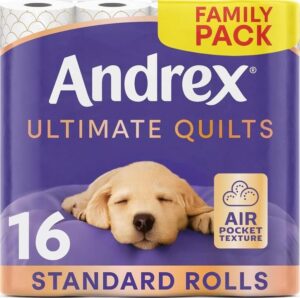 Andrex Supreme Quilts Toilet Tissue 16 Rolls