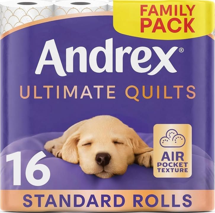 Andrex Supreme Quilts Toilet Tissue 16 Rolls
