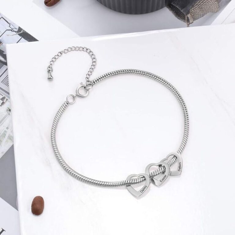 Ankle Bracelet For Women Personalized With 2 6 Names