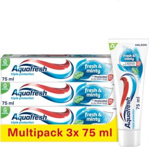 Aquafresh Toothpaste Triple Protection Fresh And Minty 3 In 1 Protection Pack Of