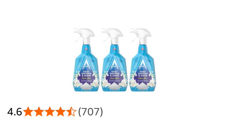 Astonish Daily Shower And Shine Shower Spray 3 X 750ml