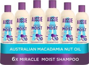 Aussie Miracle Moist Hydrating Shampoo Pack Of 6x300ml
