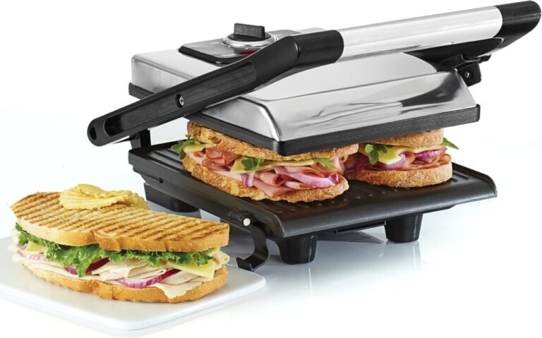 Bella Panini Press Sandwich Maker And Electric Indoor Grill