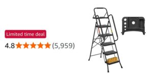 Bontec 5 Step Ladder With Tool Tray 150 Kg Load