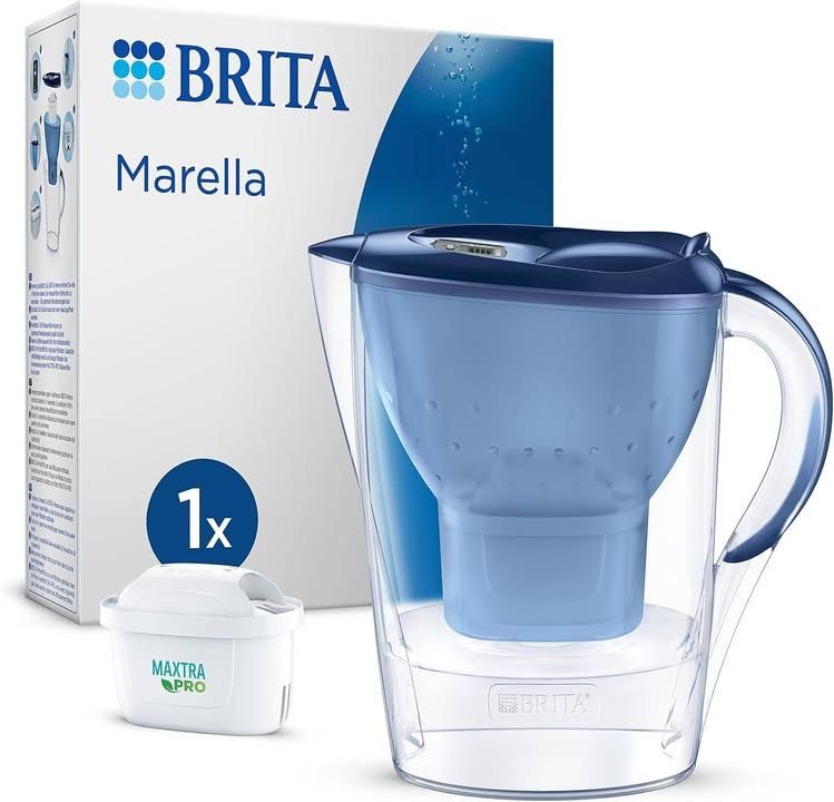 Brita Water Filter Jug Maxtra Marella 1x Pure Performance Cartridge