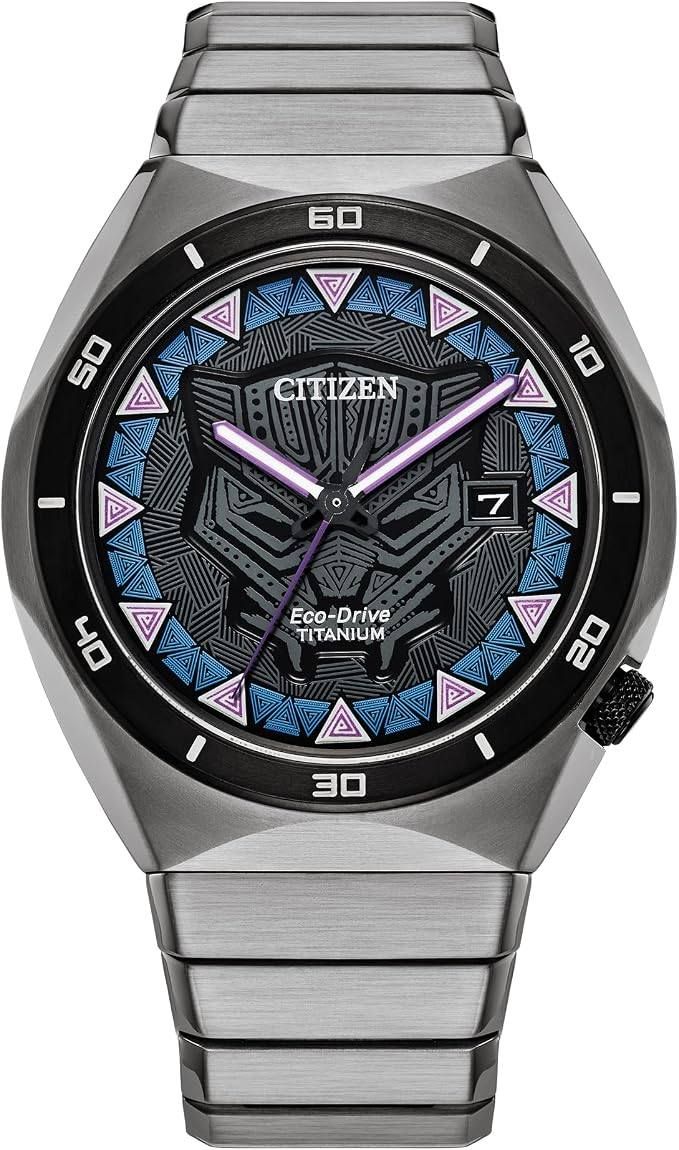 Citizen Men S Marvel Black Panther Inspired Watch Black 41mm Aw1668 50w