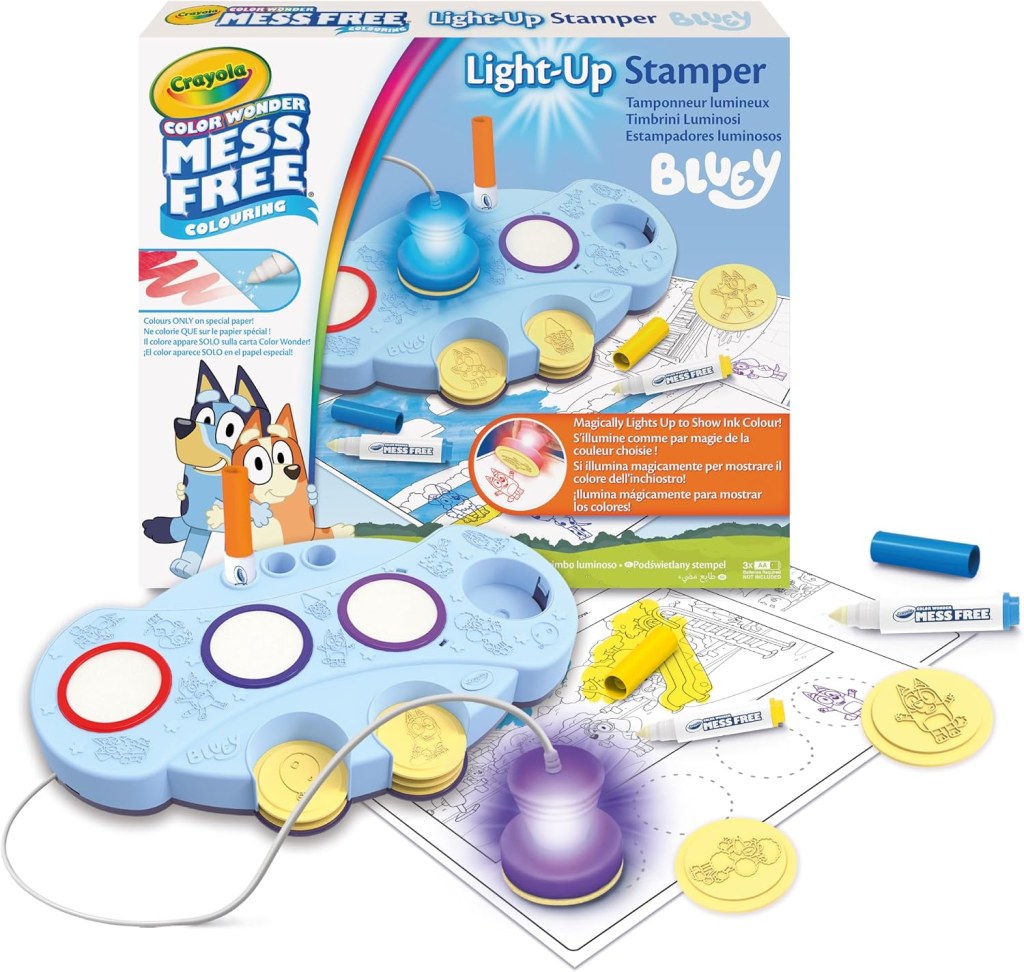 Crayola Magic Light Up Bluey Stamper Art Set