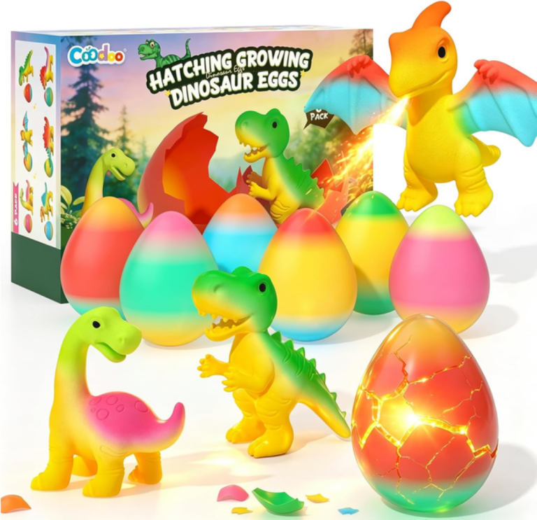 Dinosaur Hatching Surprise Eggs 6 Pack Dinosaur Toys