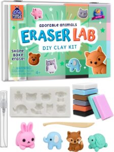 Diy Clay Cute Mini Animal Eraser Kit
