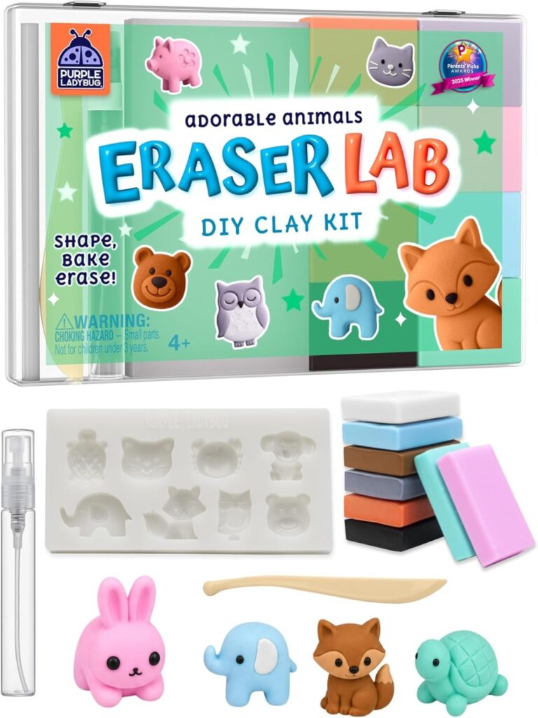 Diy Clay Cute Mini Animal Eraser Kit