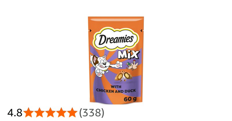 Dreamies Cat Treats Tasty Snacks With Delicious Chicken And Delectable Duck 8 Po