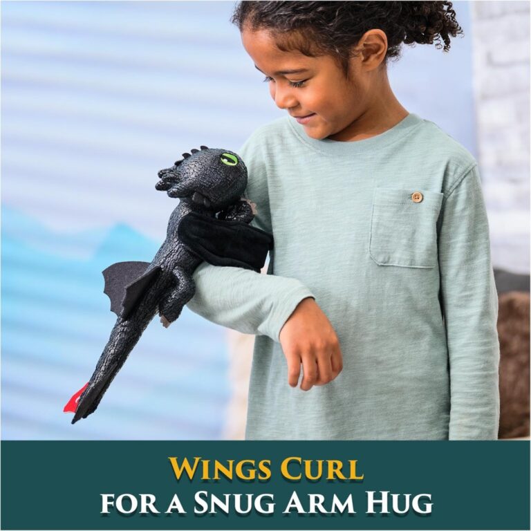 Dreamworks Dragons How To Train Your Dragon Hug And Glide Toothless Plush Toy