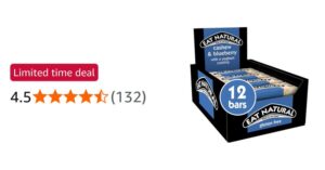 Eat Natural Cashew And Blueberry Bars With Yoghurt Coating 12 X 40g