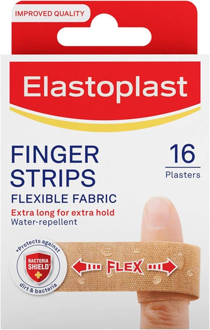 Elastoplast Extra Flexible Finger Strip Plasters 16 Pieces