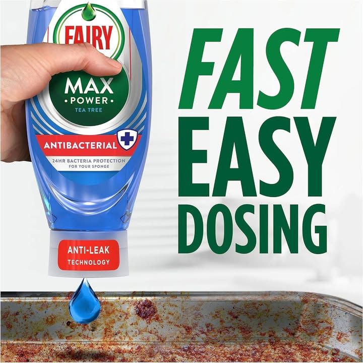 Fairy Max Power Washing Up Liquid Antibacterial 730ml