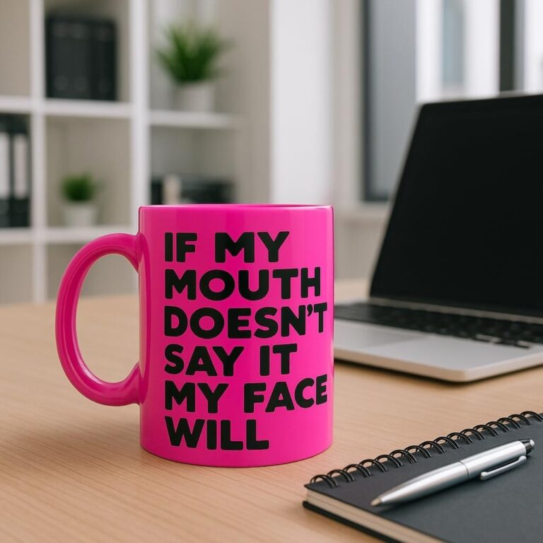 Funny Mug If My Mouth Doesn T Say It My Face Will