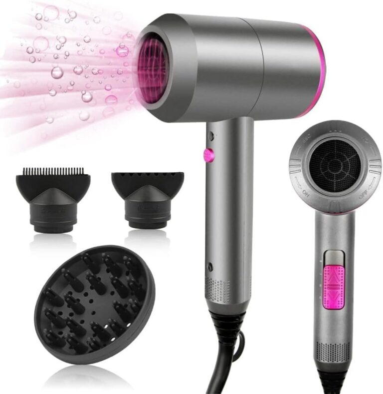 Ionic Hair Dryer With Powerful Ac Motor Fast Drying Hairdryer