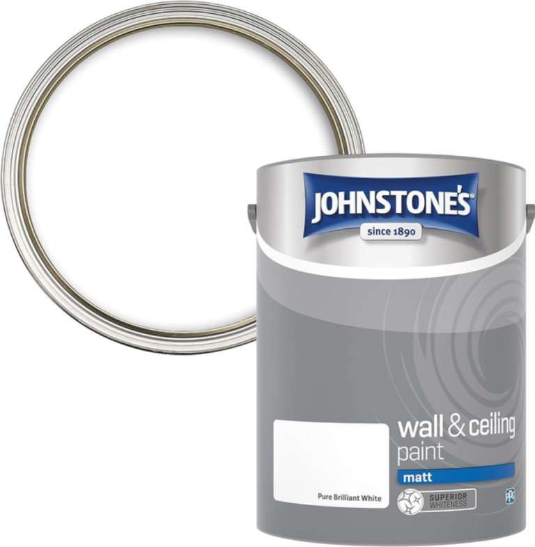 Johnstone S Matt Wall And Ceiling Paint Pure Brilliant White 5l