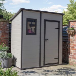 Keter Manor Outdoor Pent Single Door Garden Storage Shed 6 X 4ft