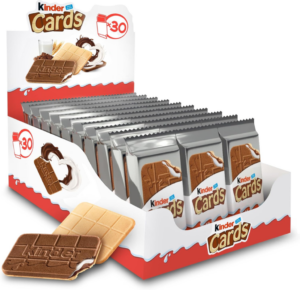 Kinder Cards Wafer Biscuit Pack Of 30 X 25 6g