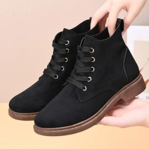 Lace Up Ankle Boots For Women UK Fit Wide Chelsea Boots
