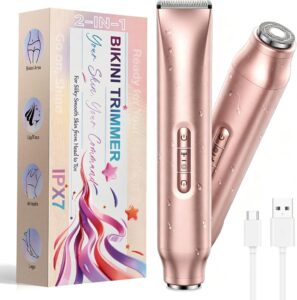 Lady Shavers For Women 2 In 1 Painless Bikini Trimmer