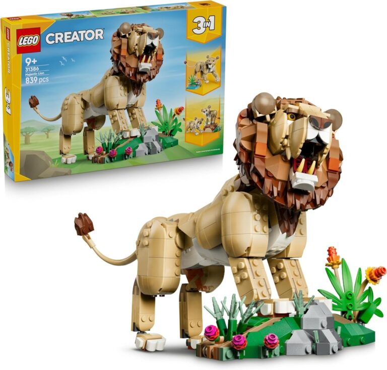 LEGO Creator 3 In 1 Wild Animals Majestic Lion Toy