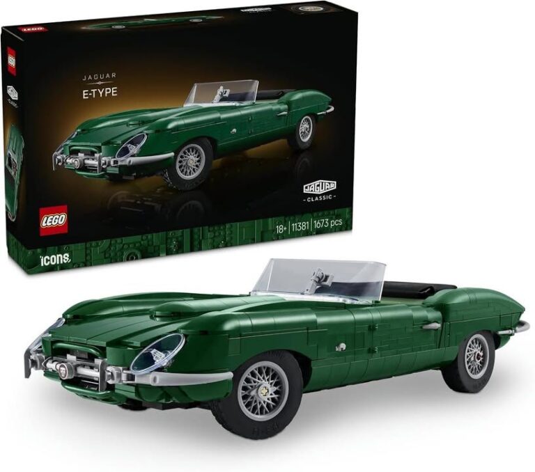 LEGO Icons Jaguar E Type Classic Sports Car Model Kit For Adults