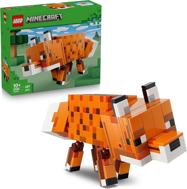 LEGO Minecraft The Fox Toy 3d Puzzle Animal Figure