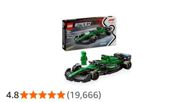 LEGO Speed Champions Aston Martin Aramco F1 AMR24 Race Car Toy