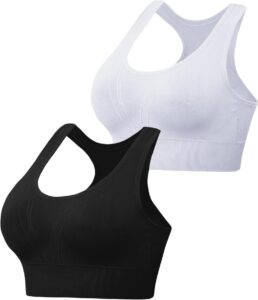 Litherday Women S Sports Bra High Impact 2 Pack