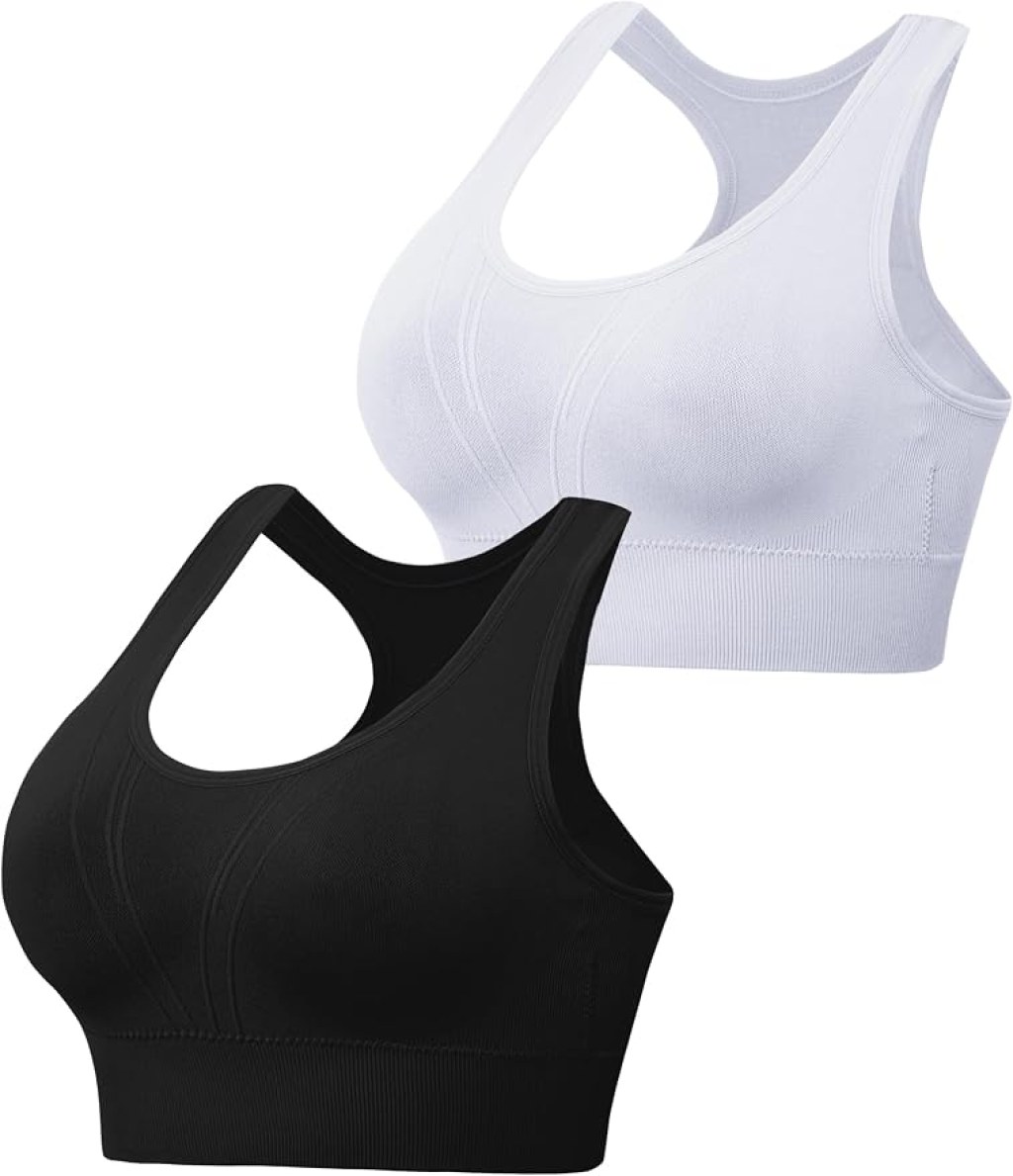 Litherday Women S Sports Bra High Impact 2 Pack