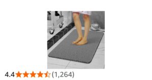 Loofah Shower Mat Non Slip Anti Mould 60x40 Cm With Shower Puff Pvc Machine Wash