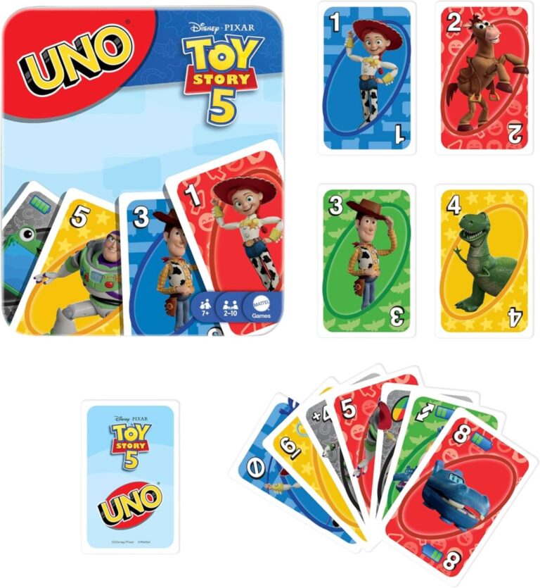 Mattel Games Uno Disney And Pixar Toy Story 5 Card Game