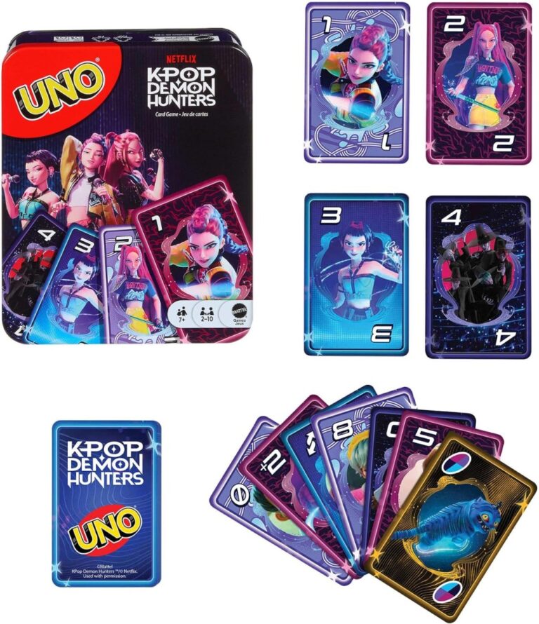 Mattel Games Uno Netflix Kpop Demon Hunters Card Game