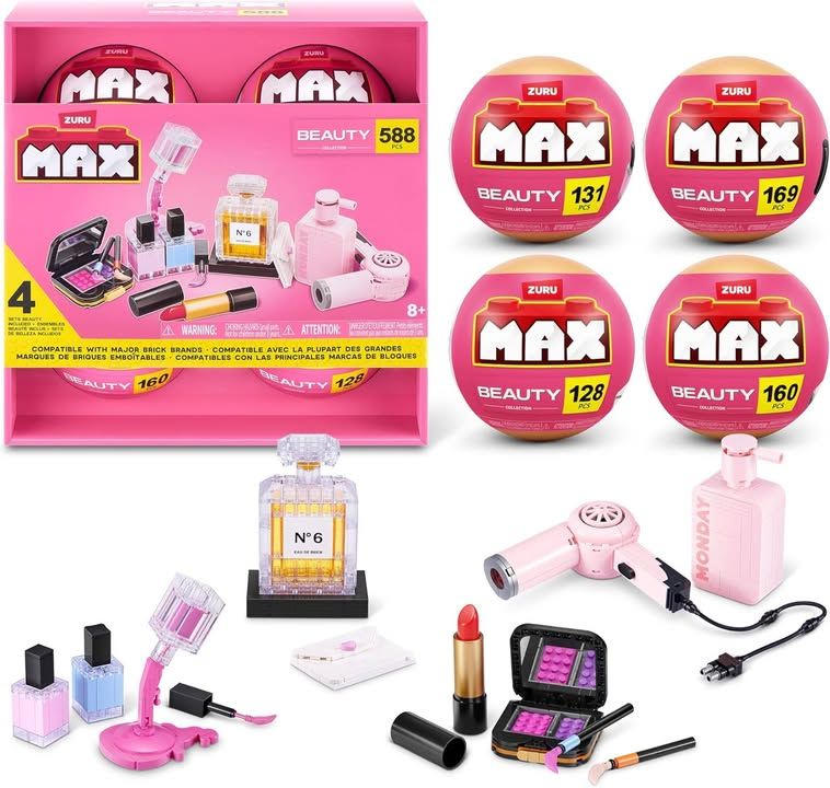 Max Build More Premium Beauty Collection 4 Pack By Zuru