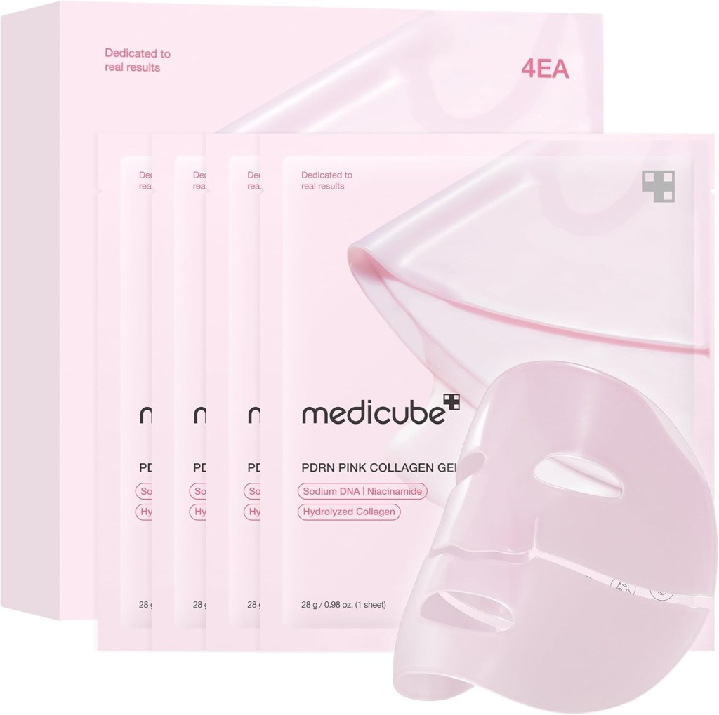 Medicube Jelly Gel Mask With Salmon Dna Pdrn Pink Collagen 4ea
