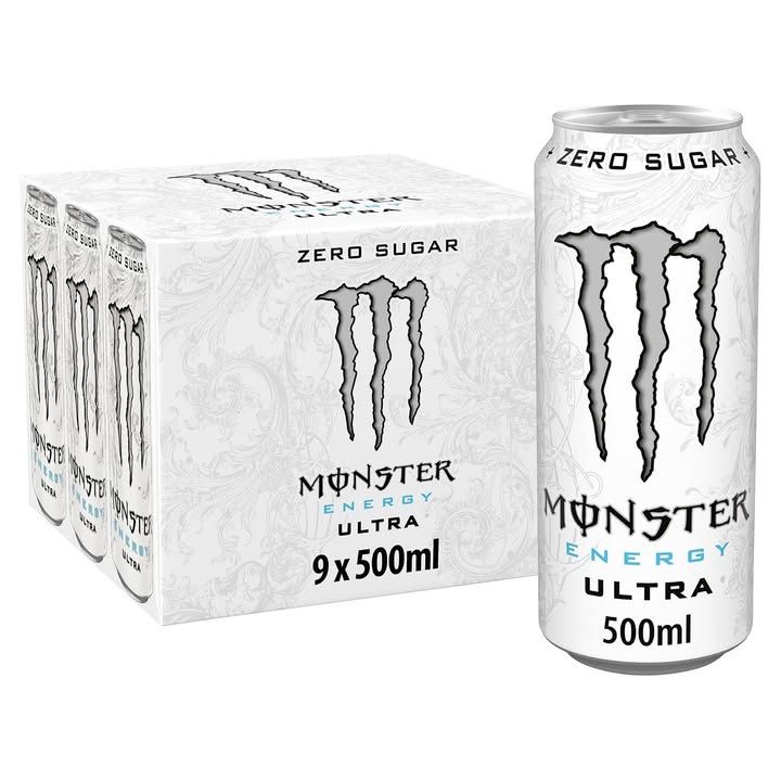 Monster Ultra Energy Drink Zero Sugar 9 X 500 Ml