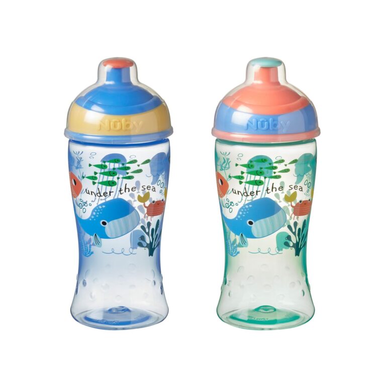 Nuby Super Slurp Free Flow Water Bottle 2 Pack