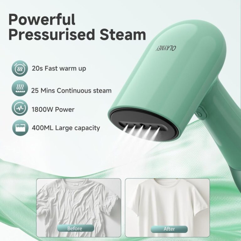 Olaymey Clothes Steamer 1800w Handheld 400ml Tank