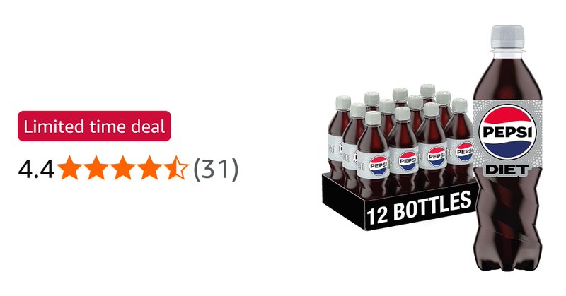 Pepsi Diet Cola 500ml Bottle 12 Pack