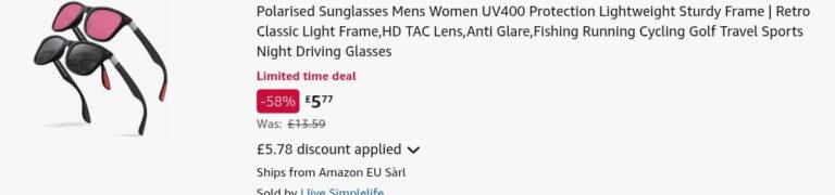 Perfectmiaoxuan Polarised Sunglasses Mens Womens UV Protection For Fishing Cycli