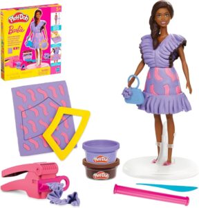Play Doh Barbie Ruffles And Braids Doll Set
