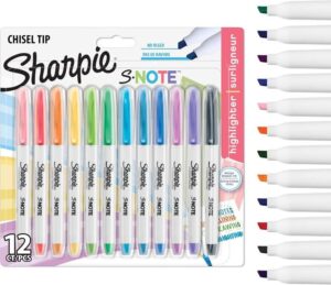 Sharpie S Note Highlighter Pens 12 Count