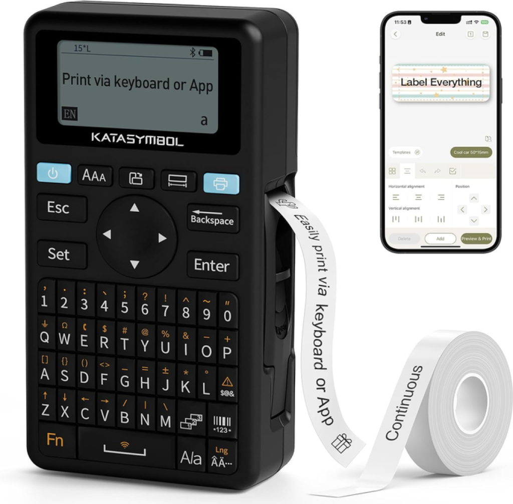 Supvan E11 Keyboard And Bluetooth Label Maker Machine