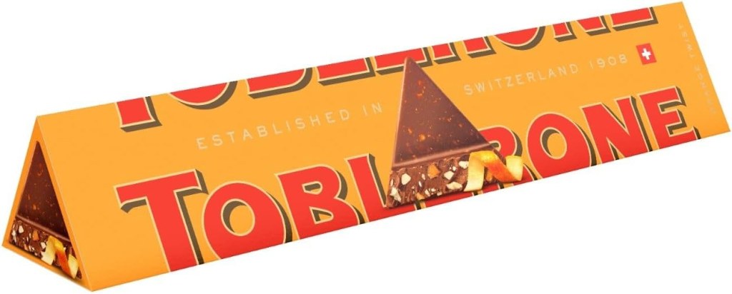 Toblerone Orange Twist Chocolate Bar Swiss Chocolate With Honey 360 G