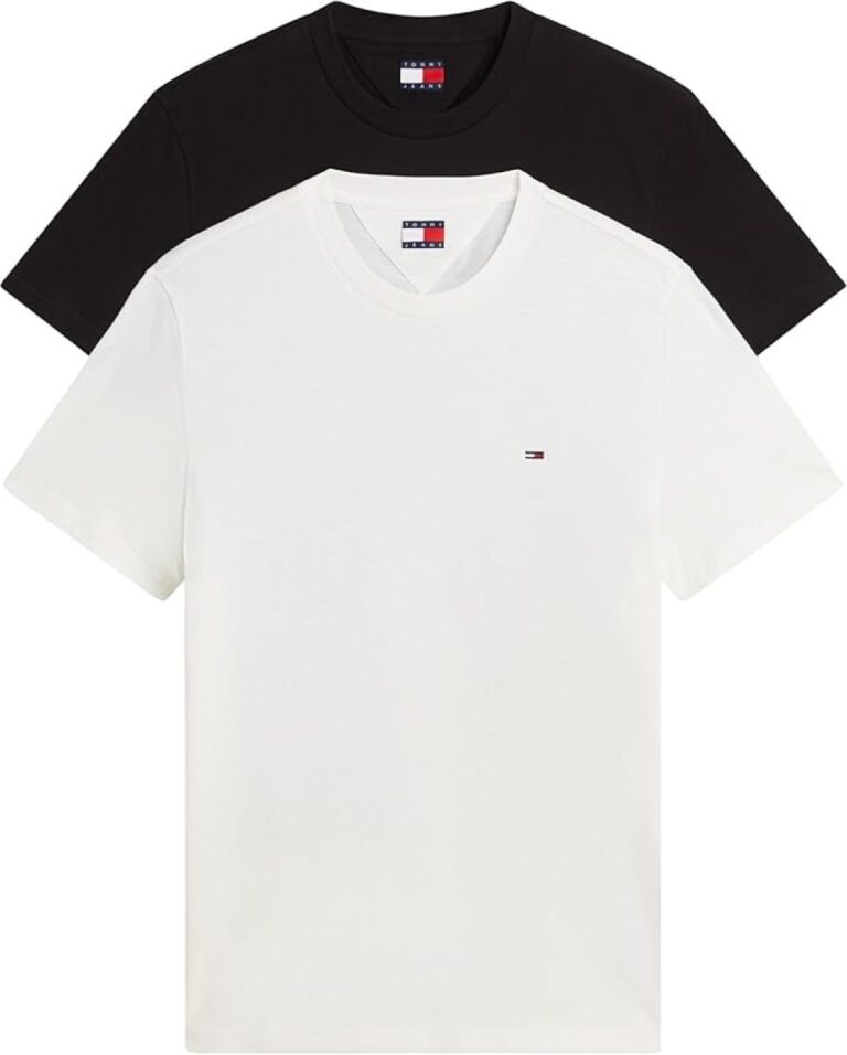 Tommy Jeans Men S 2 Pack Short Sleeve Cotton T Shirts