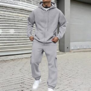 Tracksuit Mens Full Set Long Sleeve Hooded Sweatshirt And Sweatpants Set